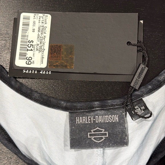 Harley-Davidson Women’s National Anthem Twist Back Tank - Skyway Blue - XL - Picture 6 of 8